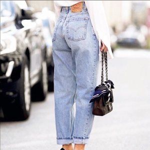 Levi's 560 Vintage light wash high rise mom jeans